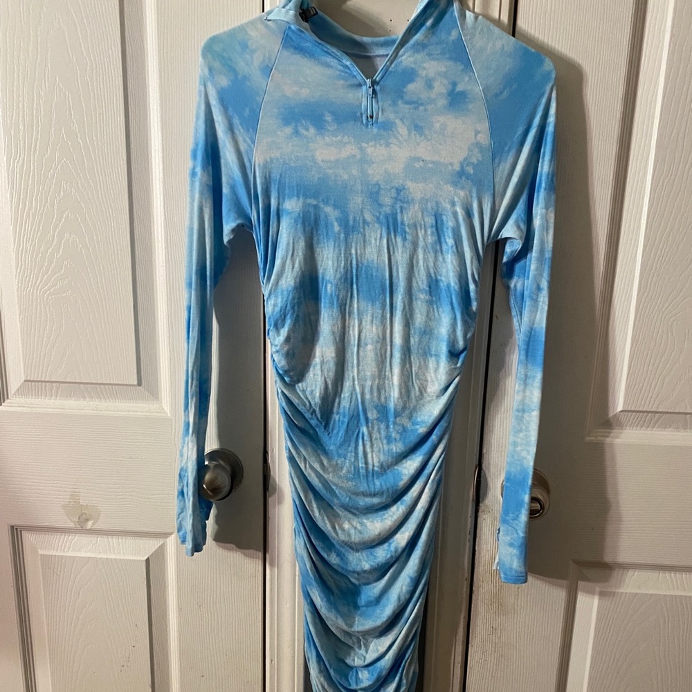 Fashion Nova Blue Cloud Maxi Dress
